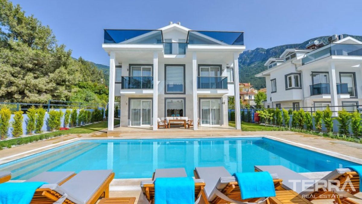 New Triplex Villa with Private Swimming Pool in Ovacık Fethiye