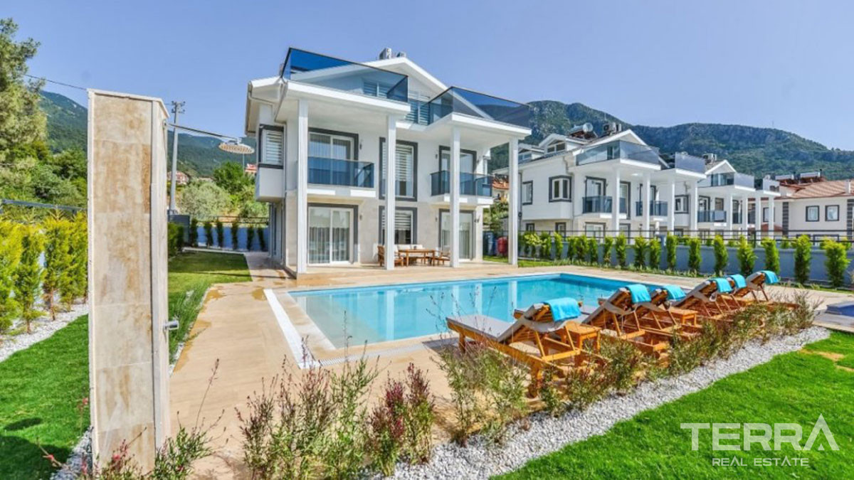 New Triplex Villa with Private Swimming Pool in Ovacık Fethiye - 57720