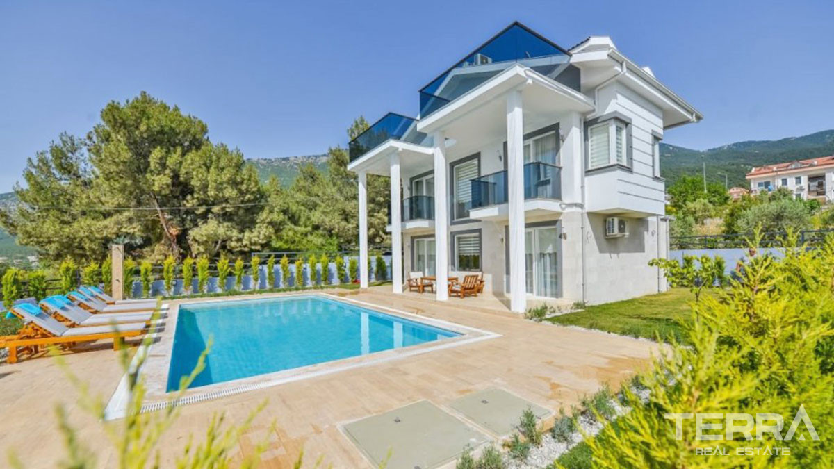New Triplex Villa with Private Swimming Pool in Ovacık Fethiye - 57721