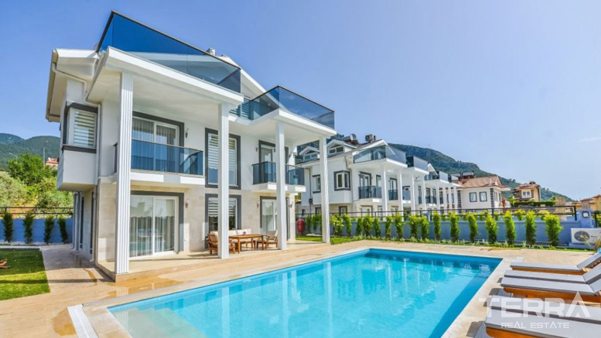 New Triplex Villa with Private Swimming Pool in Ovacık Fethiye - 57723