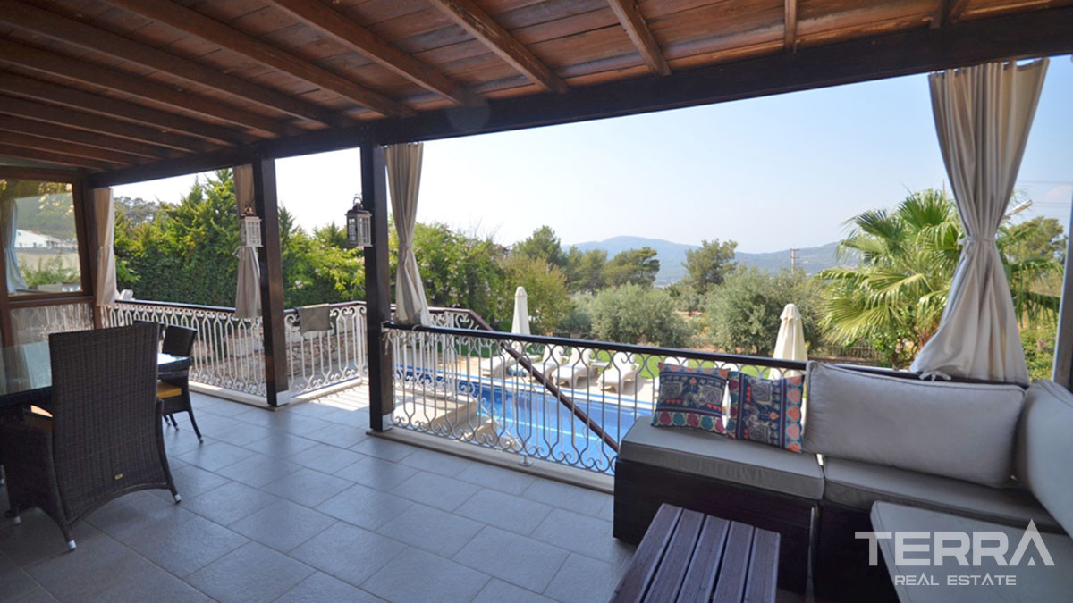 Resale Villa with Large Garden and Swimming Pool in Fethiye Ovacık - 57888