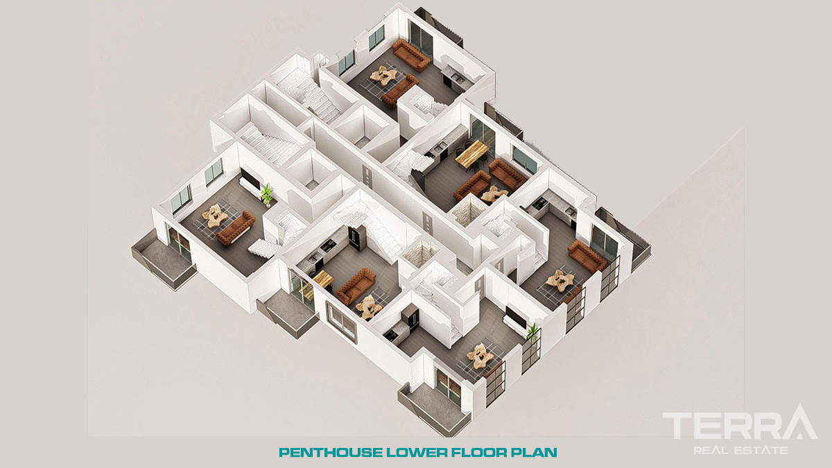 Affordable Nature and Sea View Apartments in Mahmutlar Alanya - 57853