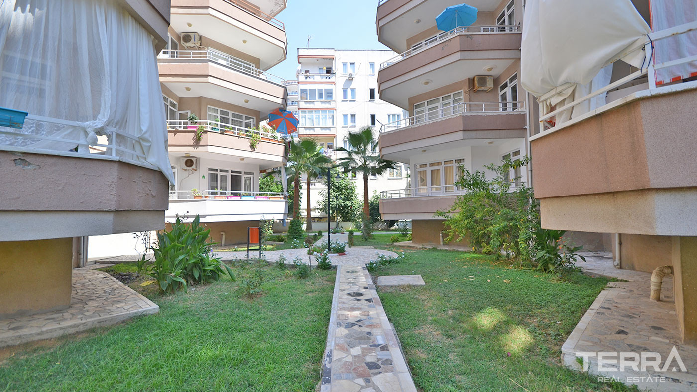 Tani apartament z widokiem na morze i z basenem blisko plaży w Alanyi - 58142