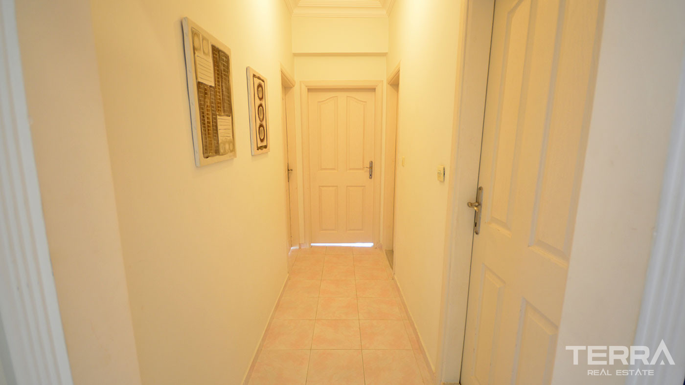 Tani apartament z widokiem na morze i z basenem blisko plaży w Alanyi - 58155