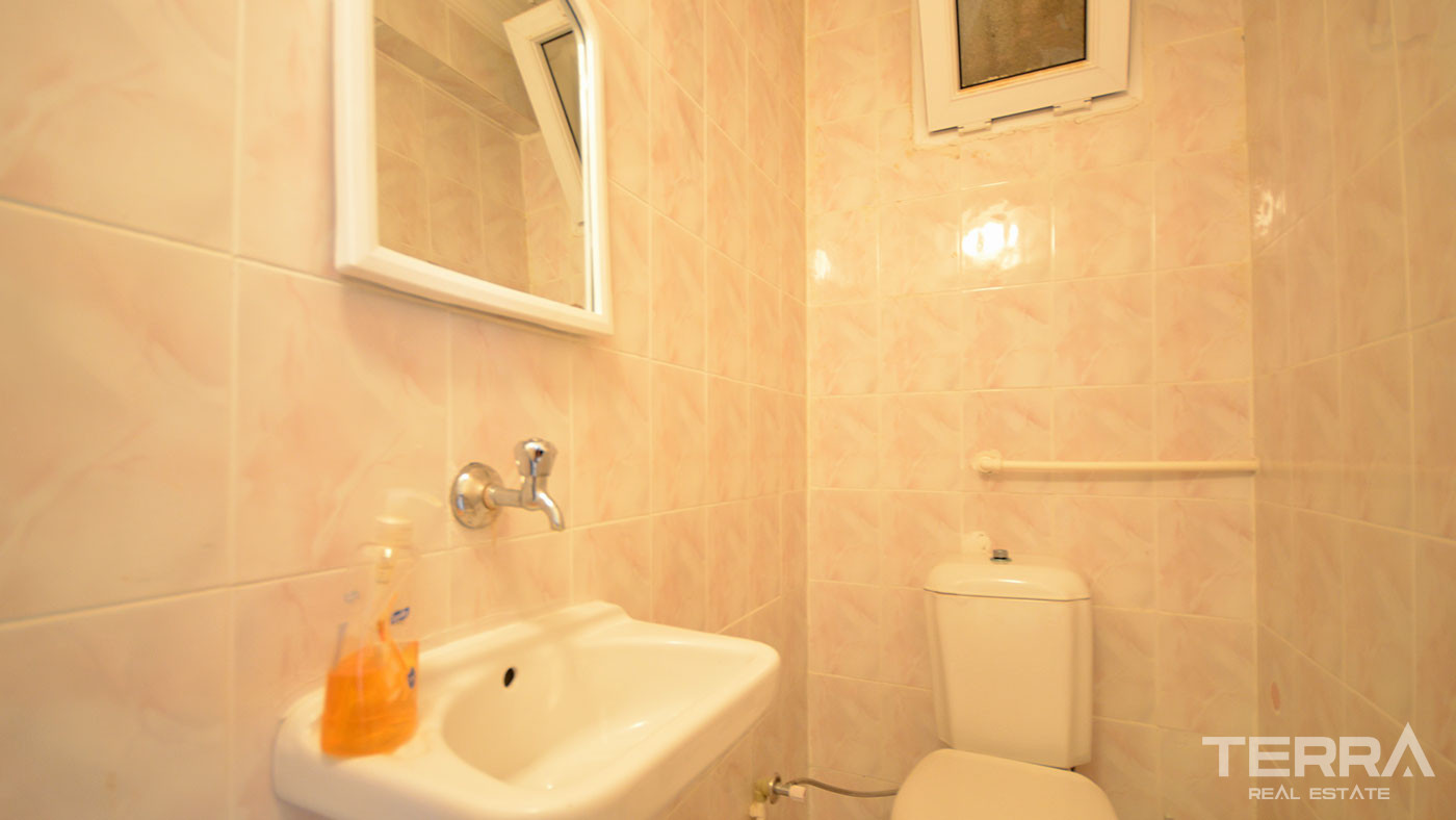 Tani apartament z widokiem na morze i z basenem blisko plaży w Alanyi - 58156