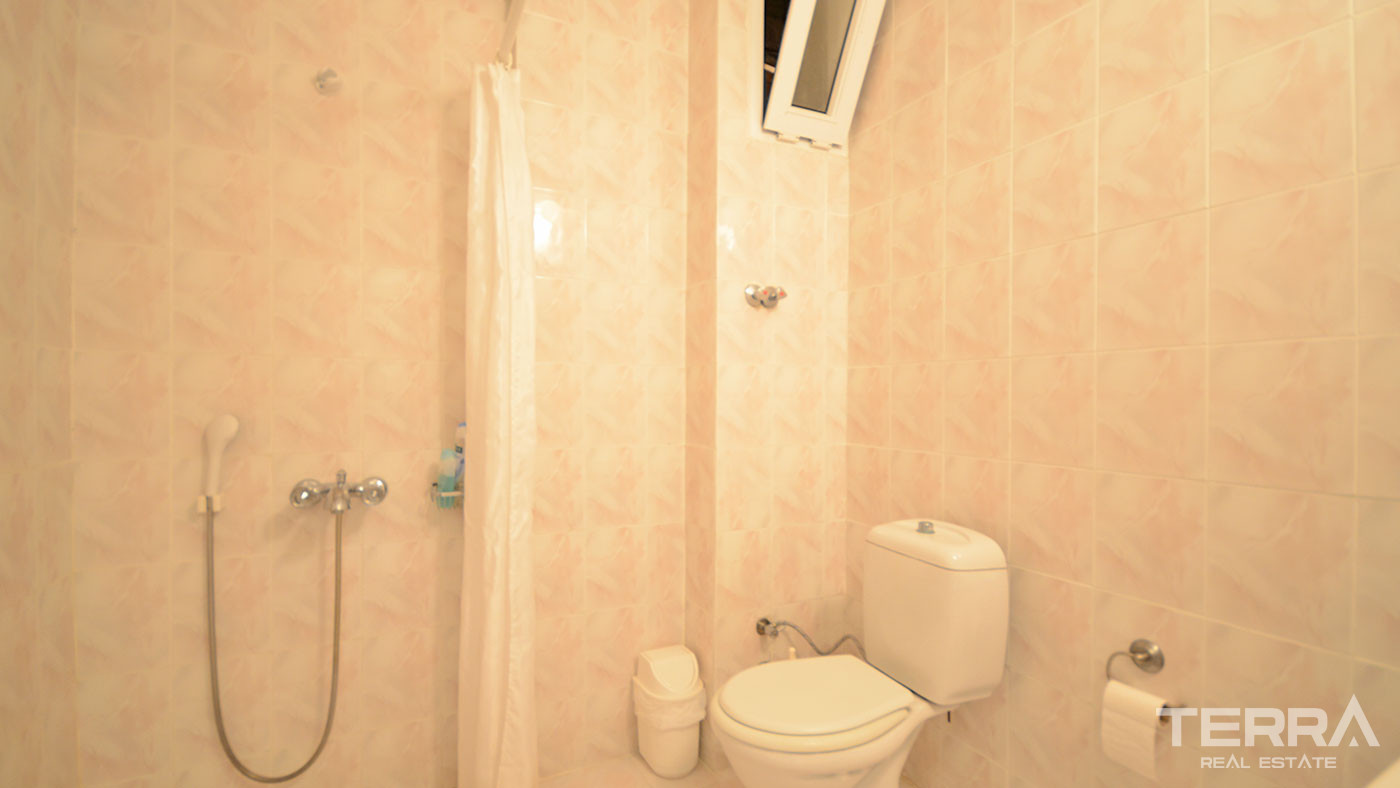 Tani apartament z widokiem na morze i z basenem blisko plaży w Alanyi - 58157
