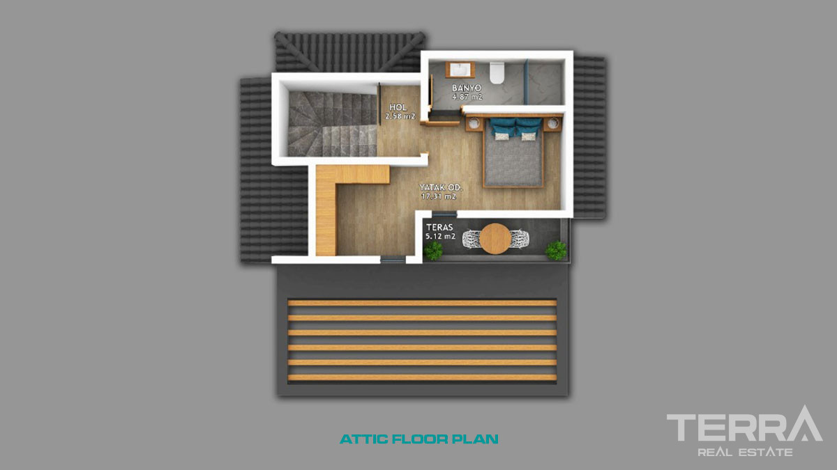 Modern Detached Villa with Private Pool in Ovacık Fethiye - 58709