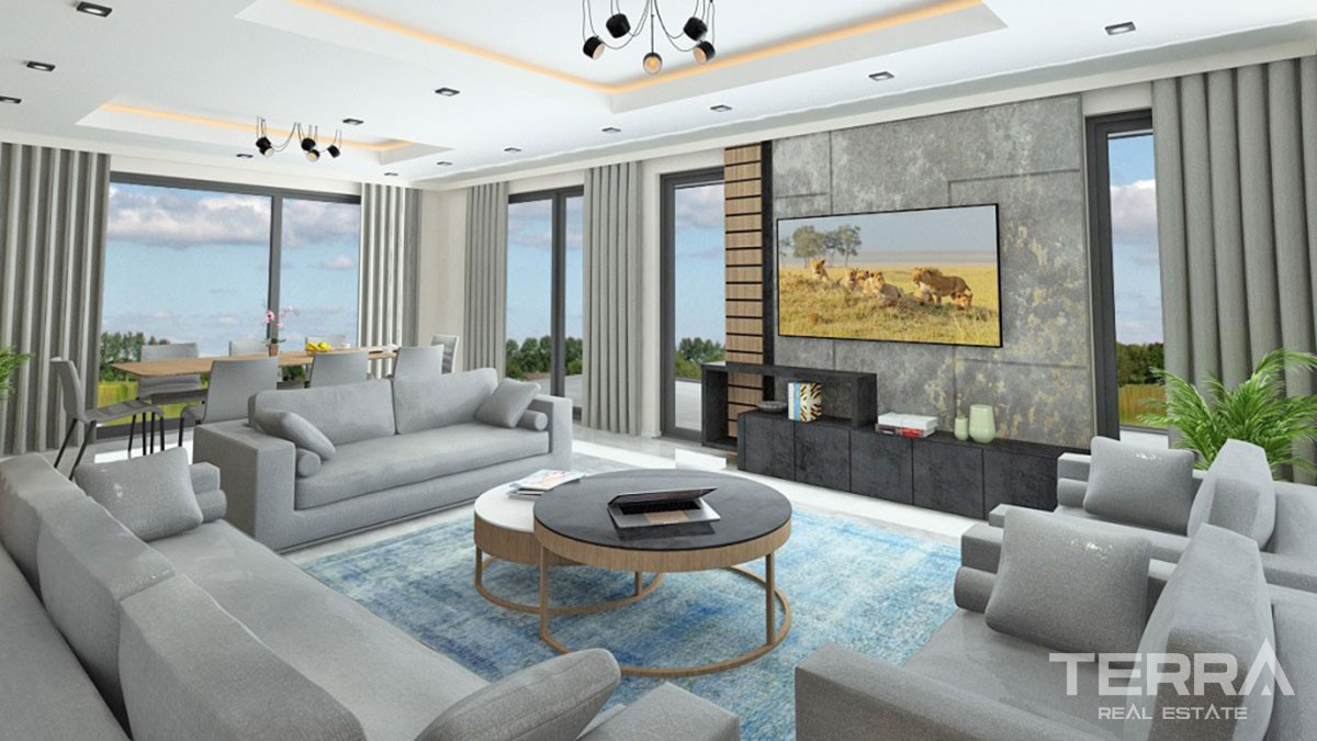 New Detached Villa with a Pool in Fethiye at Affordable Price - 58727