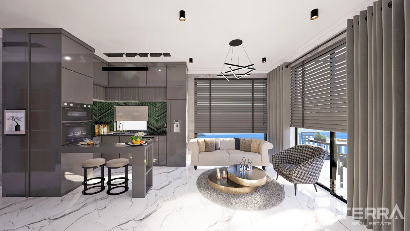Seafront Apartments with High Investment Potential in Kestel, Alanya - 58891