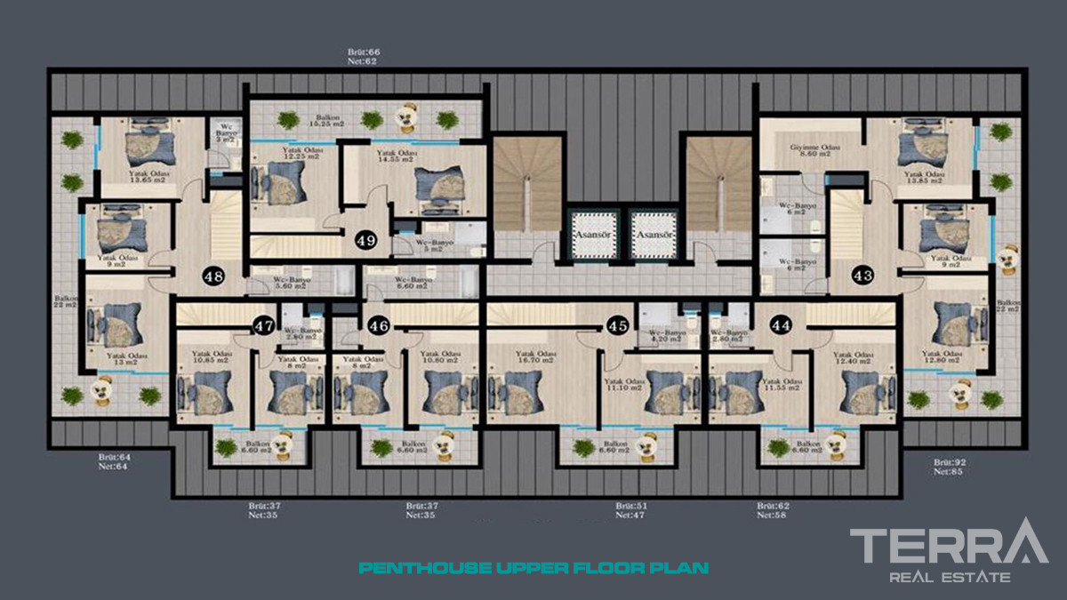 Well-Located Apartments in Alanya, Avsallar at Affordable Prices - 58920