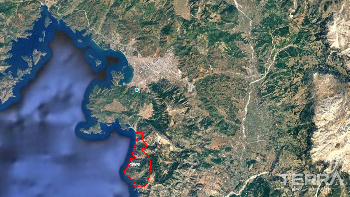 560 m² Land for Sale in Fethiye, Faralya with Sea View