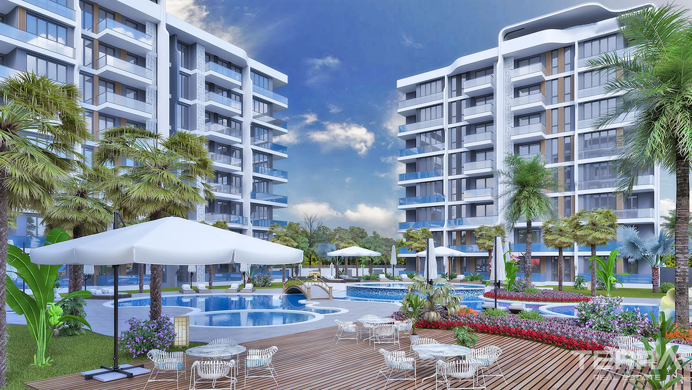 New Investment Apartments with Luxury Activities in Antalya Aksu