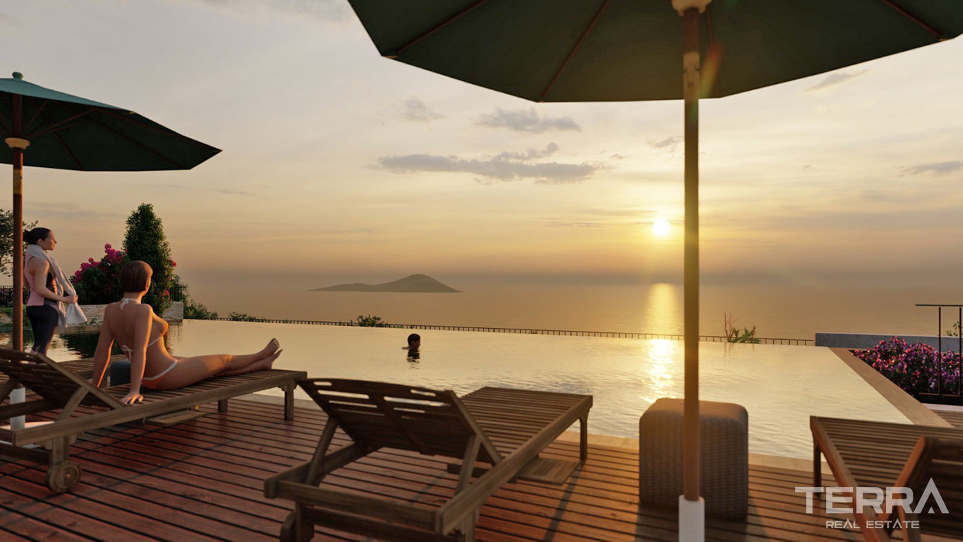 Luxury Apartments with Sea View in Bodrum 750 m from the Beach - 59279