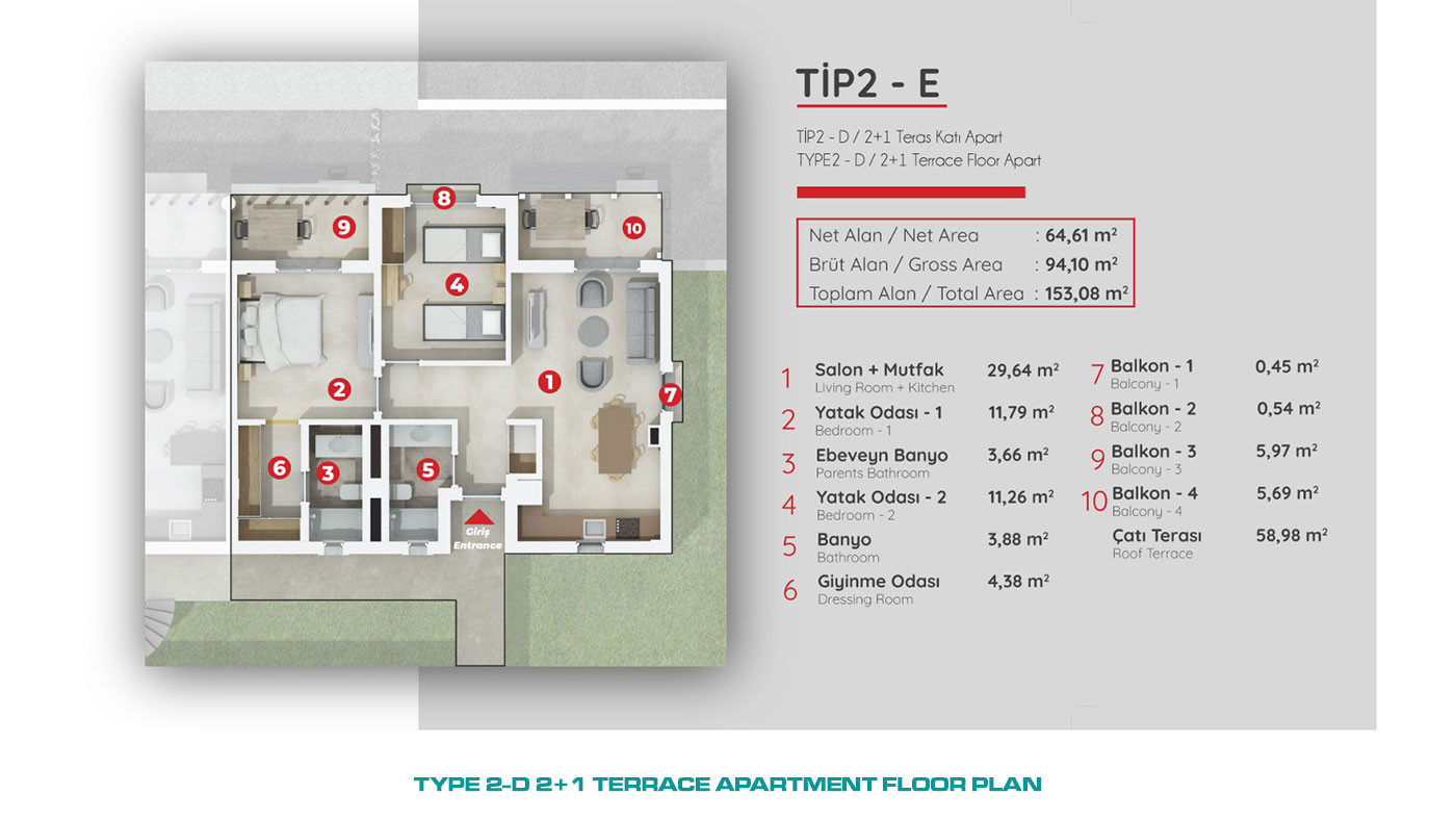 Luxury Apartments with Sea View in Bodrum 750 m from the Beach - 59290