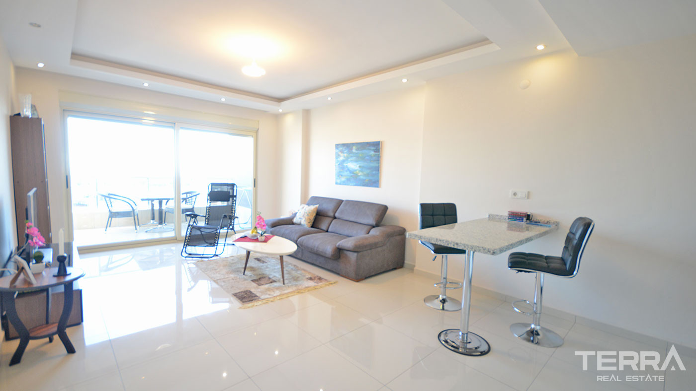 Apartament z widokiem na morze w przystępnej cenie w Alanyi - 59303