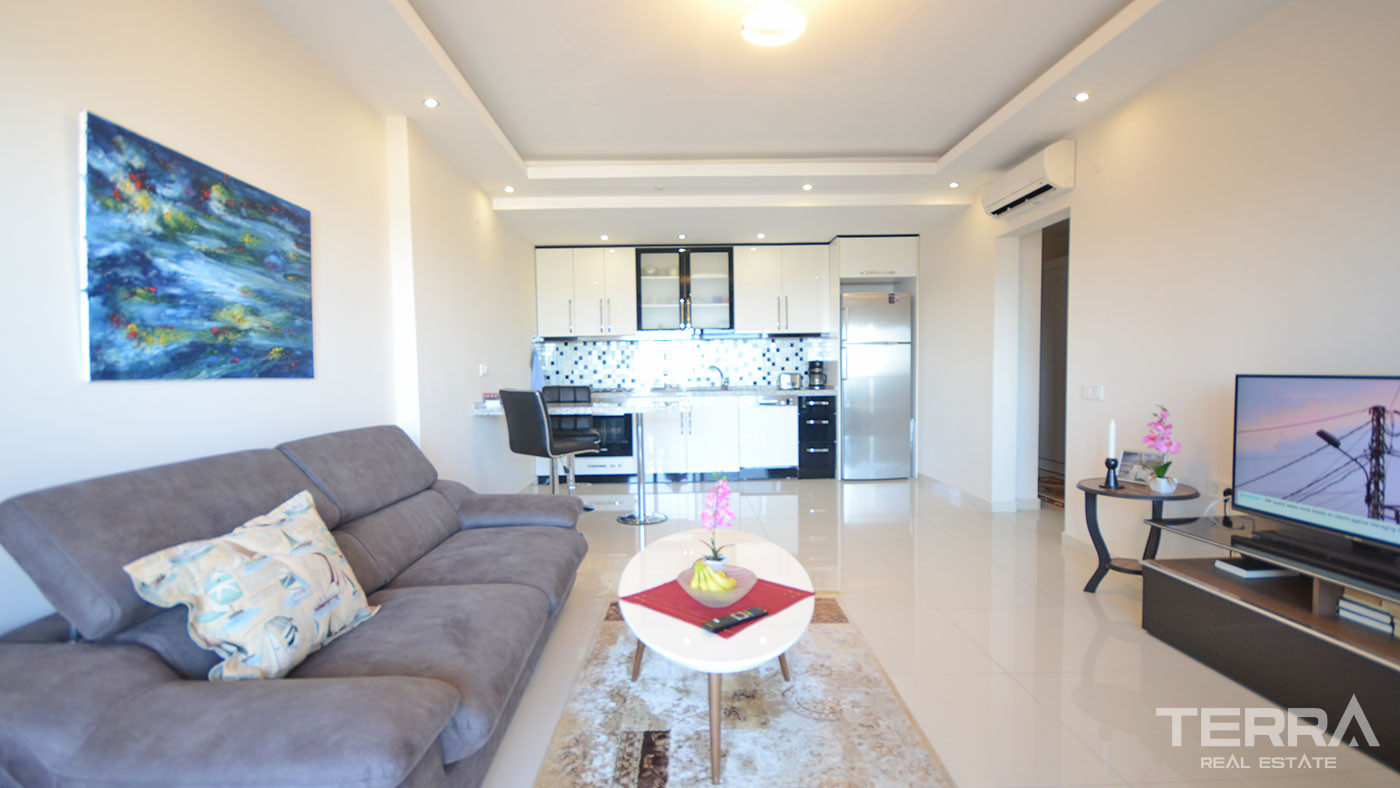 Apartament z widokiem na morze w przystępnej cenie w Alanyi - 59307