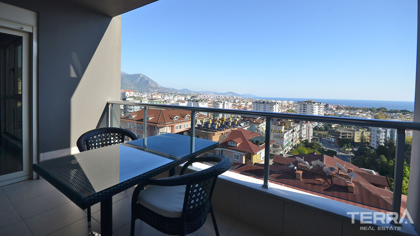 Apartament z widokiem na morze w przystępnej cenie w Alanyi - 59319