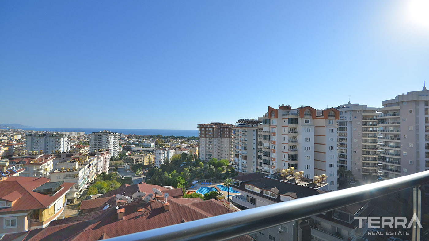 Apartament z widokiem na morze w przystępnej cenie w Alanyi - 59321