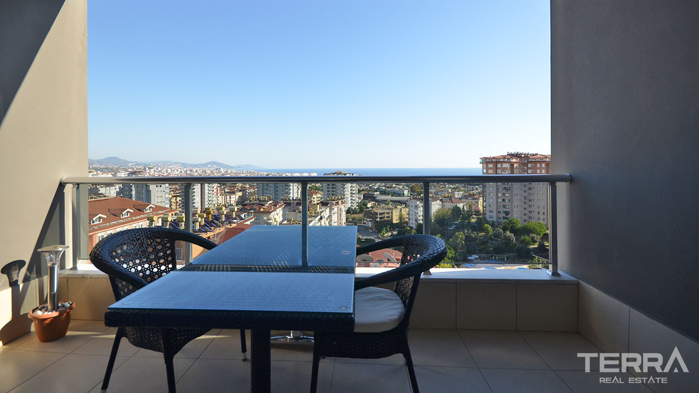 Apartament z widokiem na morze w przystępnej cenie w Alanyi - 59322