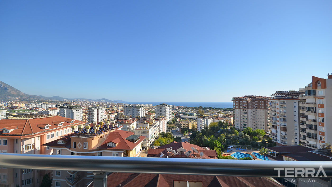 Apartament z widokiem na morze w przystępnej cenie w Alanyi - 59328