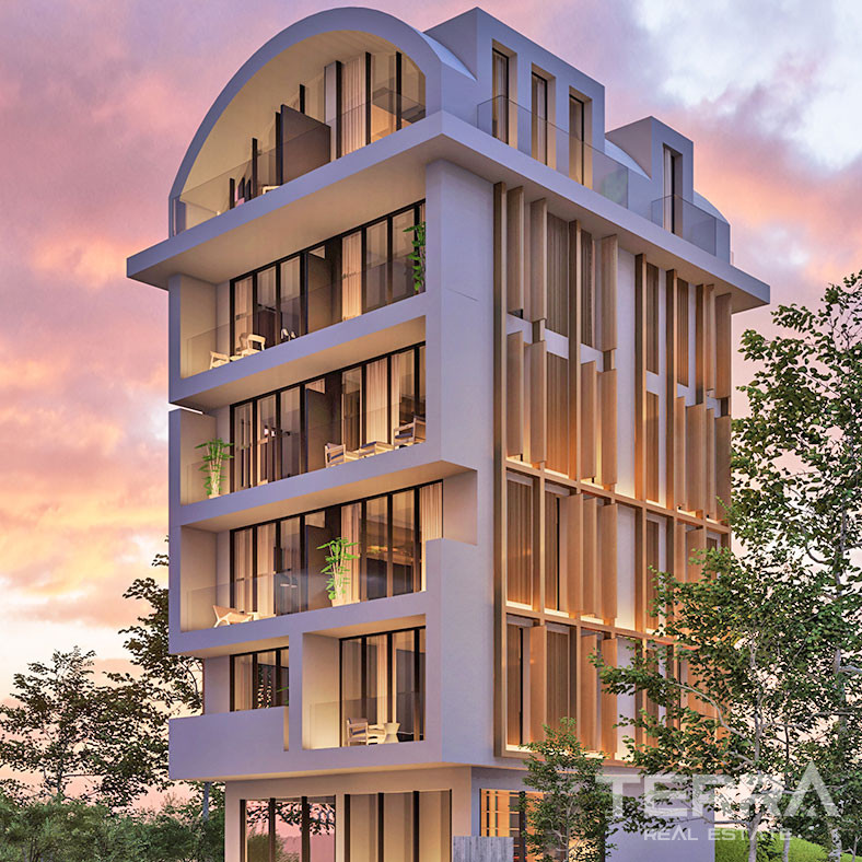 Luksusowe apartamenty w Alanyi tylko 570 m od plaży Kleopatra - 59514