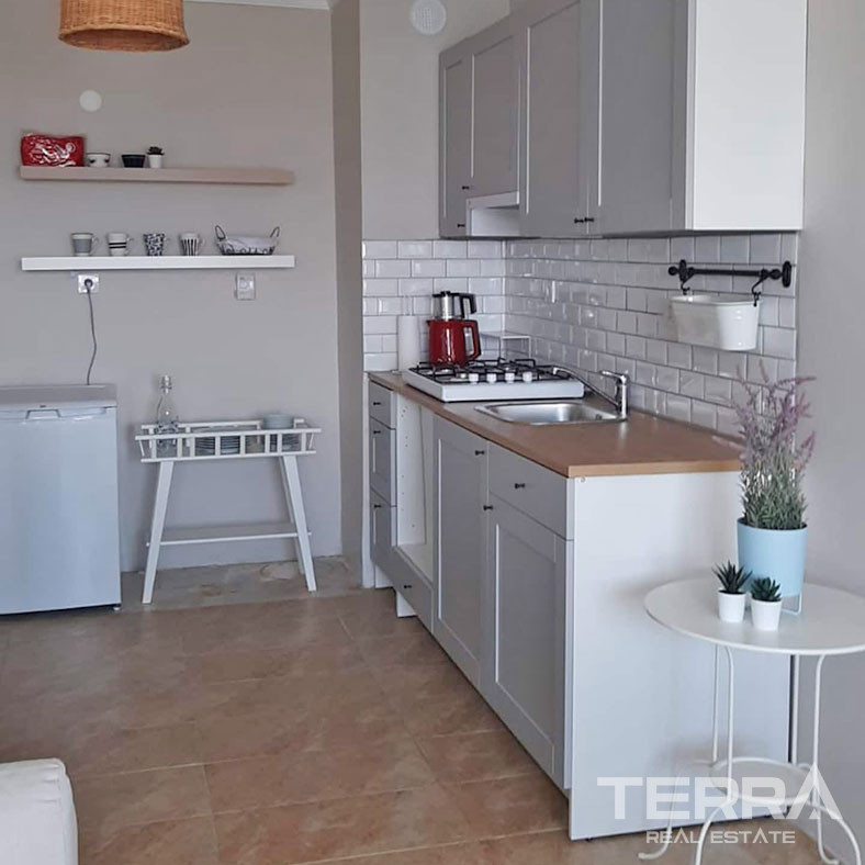 Mieszkanie z 1 sypialnią i widokiem na morze w centrum Fethiye - 59712