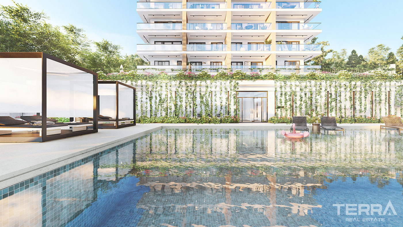 Luxury Apartments with Sea View in Alanya Avsallar Near the Beach