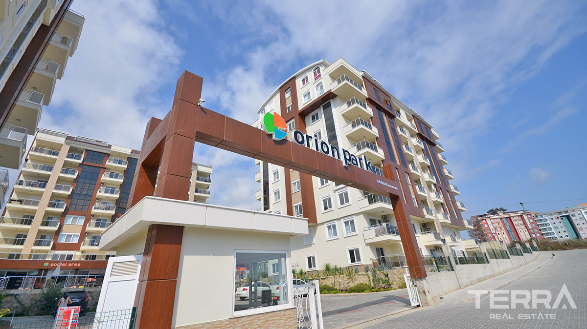 1+1 Resale Apartment in Orion Park Avsallar, Alanya with Shared Pool - 60494