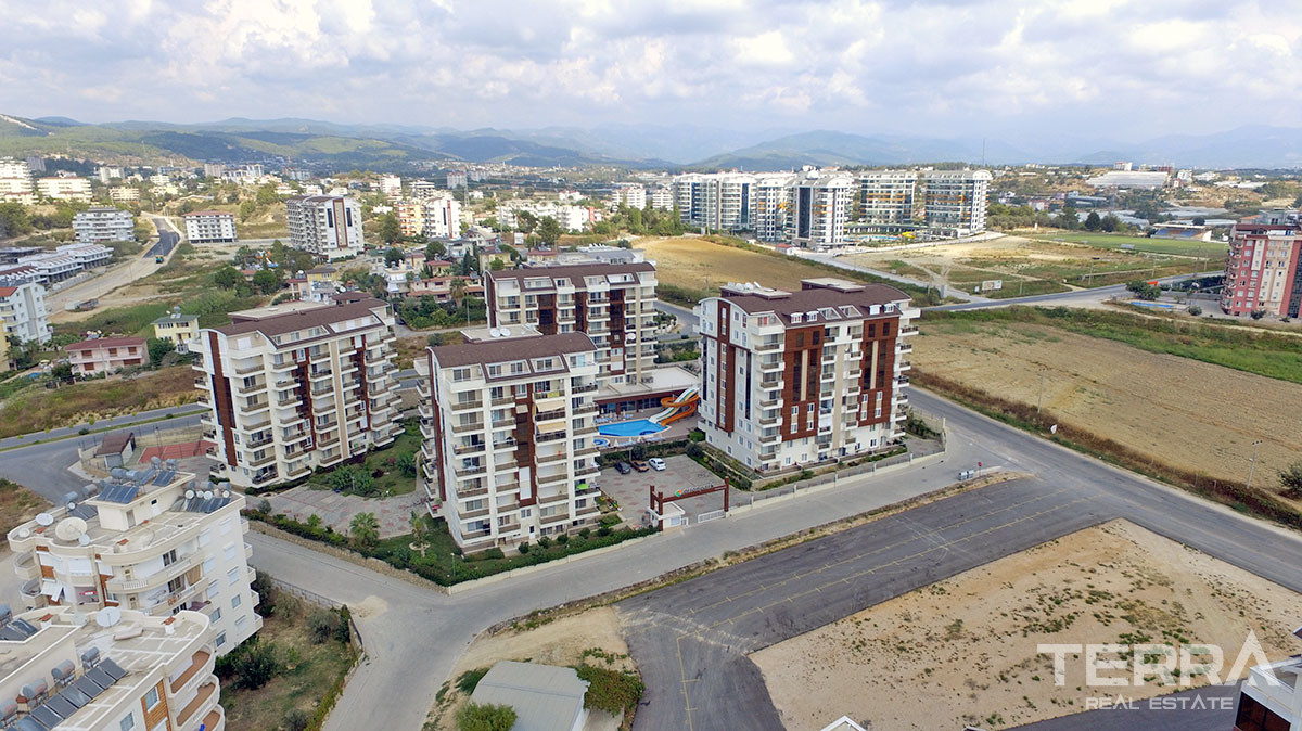 1+1 Resale Apartment in Orion Park Avsallar, Alanya with Shared Pool - 60495