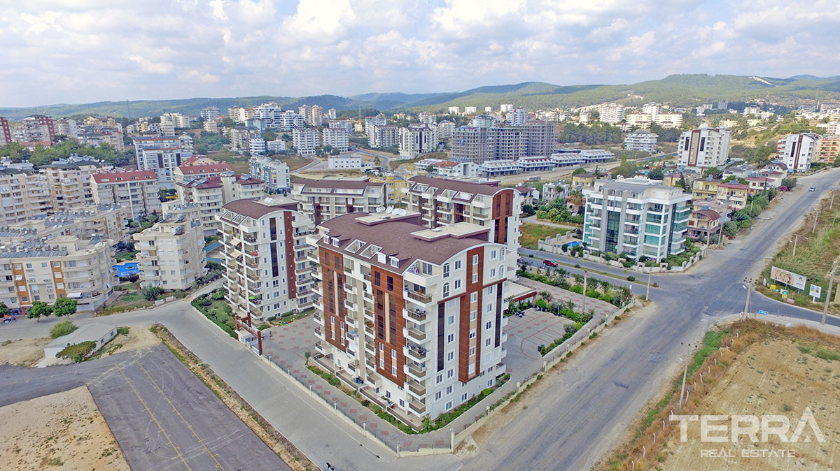 1+1 Resale Apartment in Orion Park Avsallar, Alanya with Shared Pool - 60497