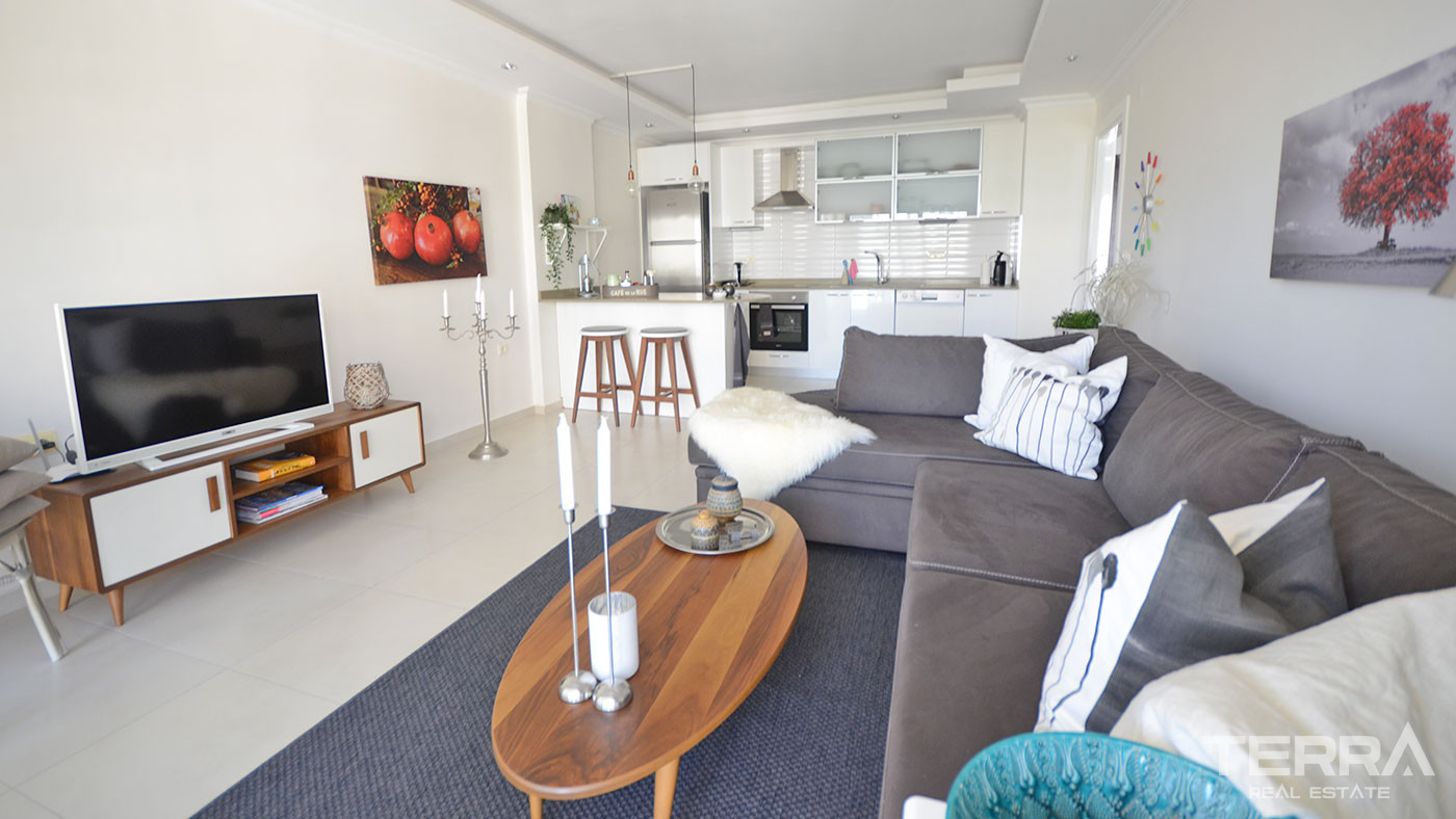 1+1 Resale Apartment in Orion Park Avsallar, Alanya with Shared Pool - 60507