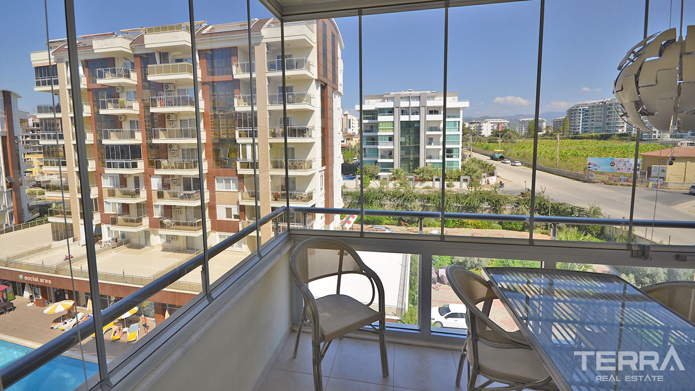 1+1 Resale Apartment in Orion Park Avsallar, Alanya with Shared Pool - 60530