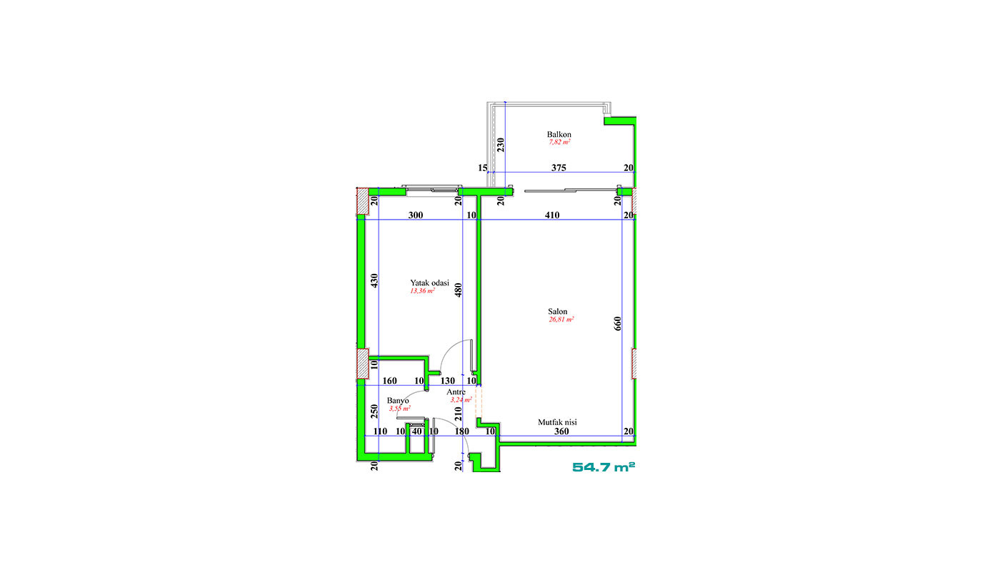 1+1 Resale Apartment in Orion Park Avsallar, Alanya with Shared Pool - 60566