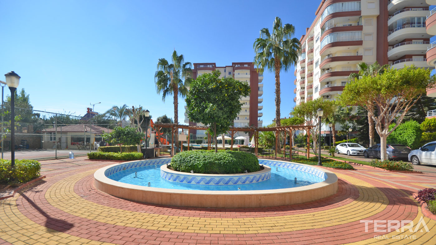 Furnished 2 Bedroom Apartment with Swimming Pool in Alanya Tosmur - 60531