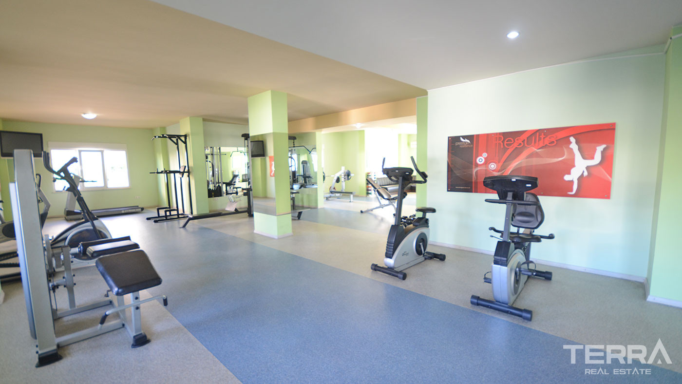 Furnished 2 Bedroom Apartment with Swimming Pool in Alanya Tosmur - 60538