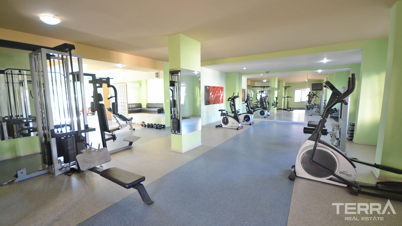 Furnished 2 Bedroom Apartment with Swimming Pool in Alanya Tosmur - 60539