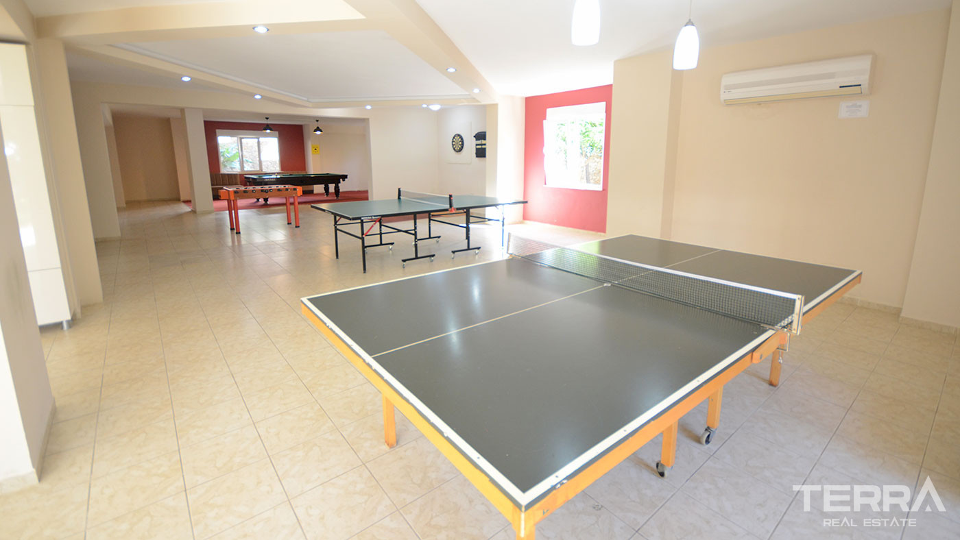Furnished 2 Bedroom Apartment with Swimming Pool in Alanya Tosmur - 60540