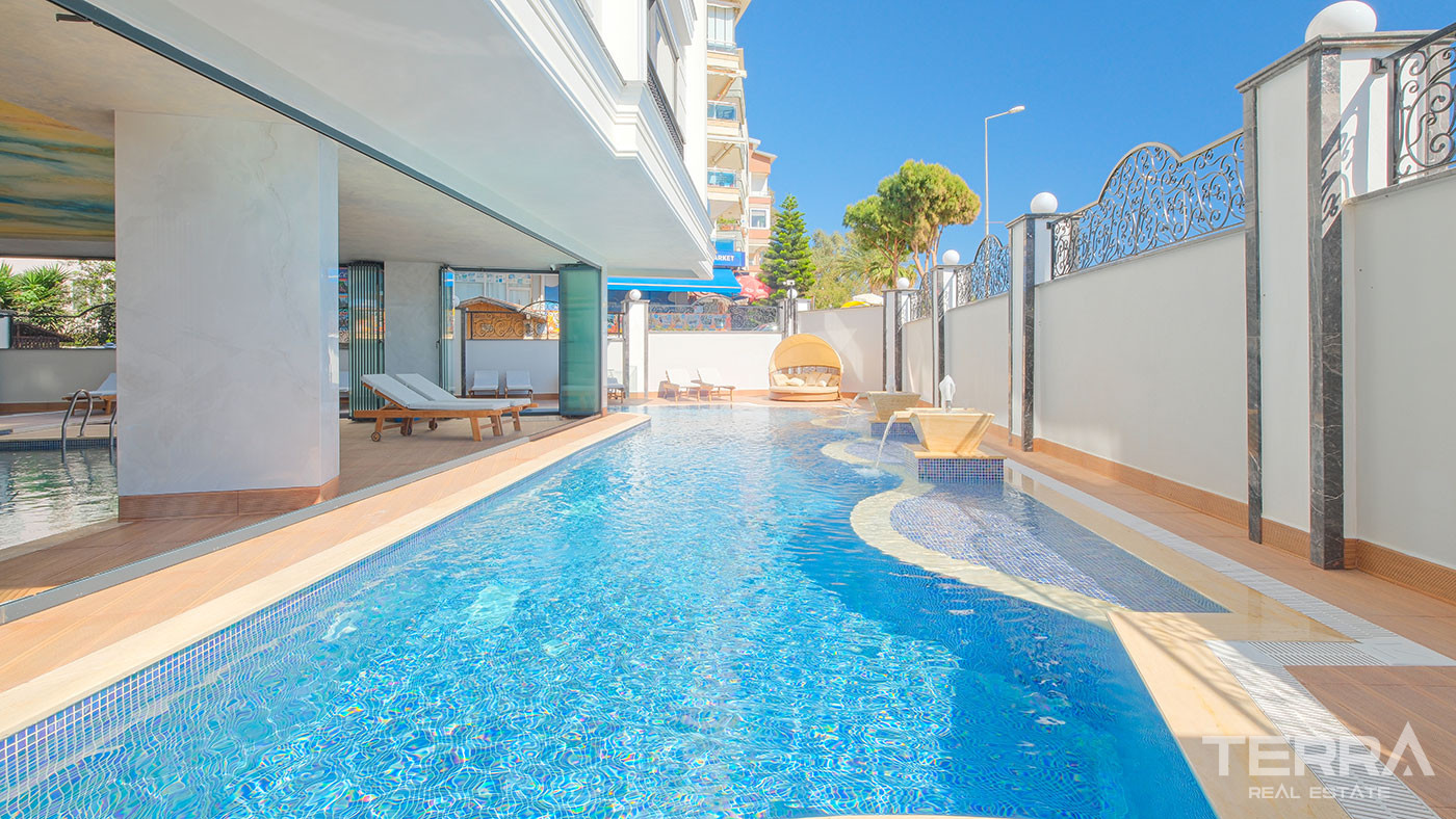 Seafront Apartments in Alanya Center with 5-Star Hotel Concept - 102160