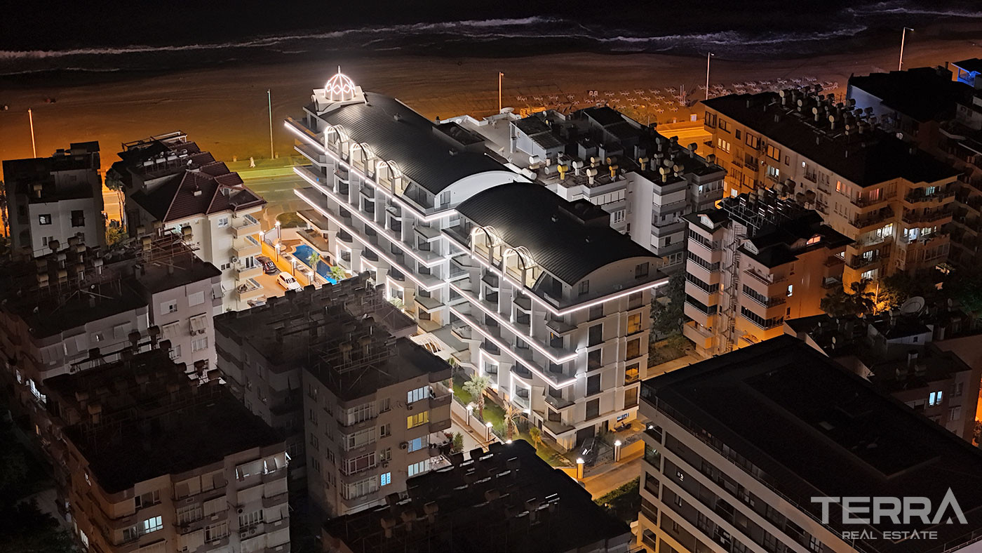 Seafront Apartments in Alanya Center with 5-Star Hotel Concept - 102172