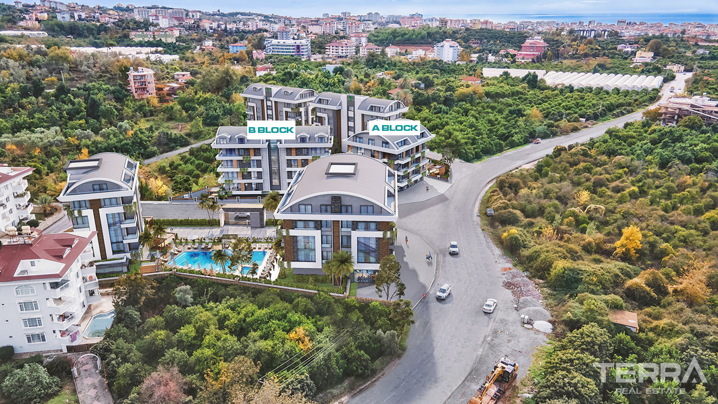 Apartments Surrounded by Nature, 2,5 km from the Beach in Oba Alanya - 61545