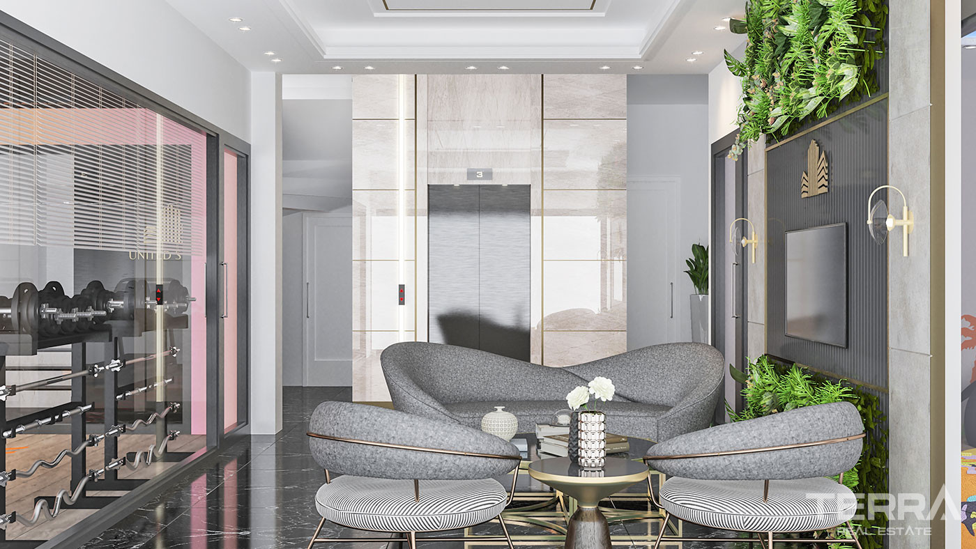 High-End Apartments in Alanya Oba with Rich Complex Features - 61432