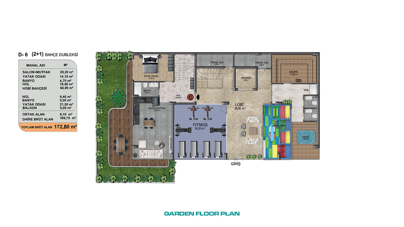 High-End Apartments in Alanya Oba with Rich Complex Features - 61437
