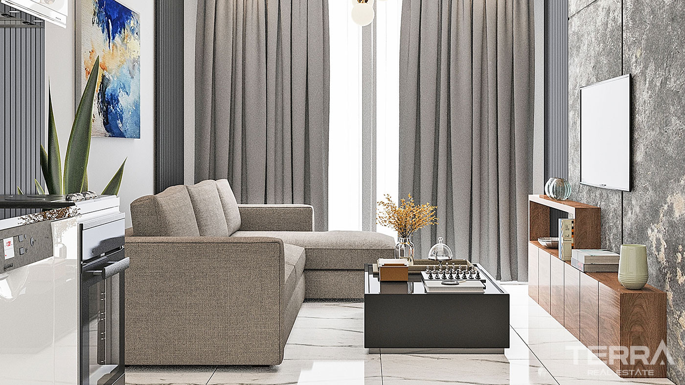 High-End Apartments in Alanya Oba with Rich Complex Features - 61445