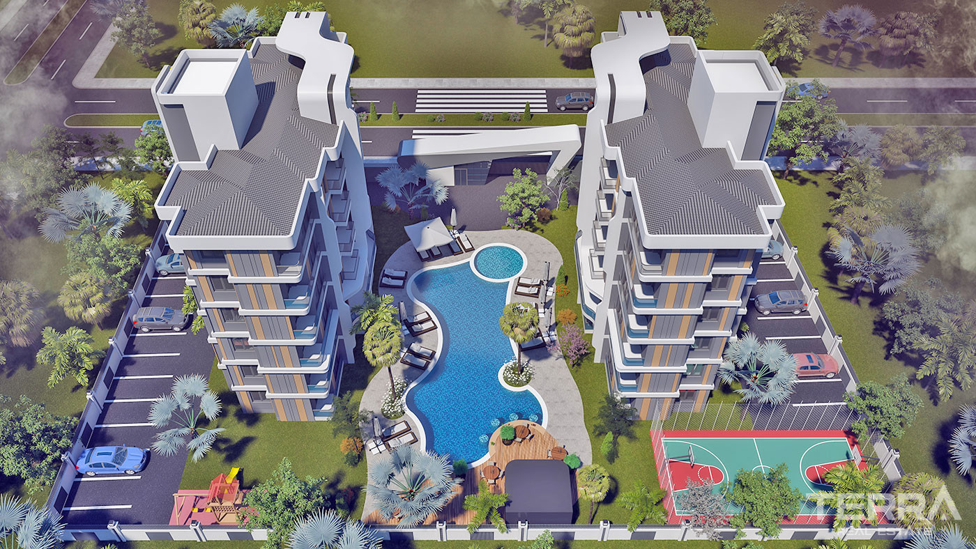 Viamar Daisy Apartments in Antalya, Altıntaş Suitable for Investment