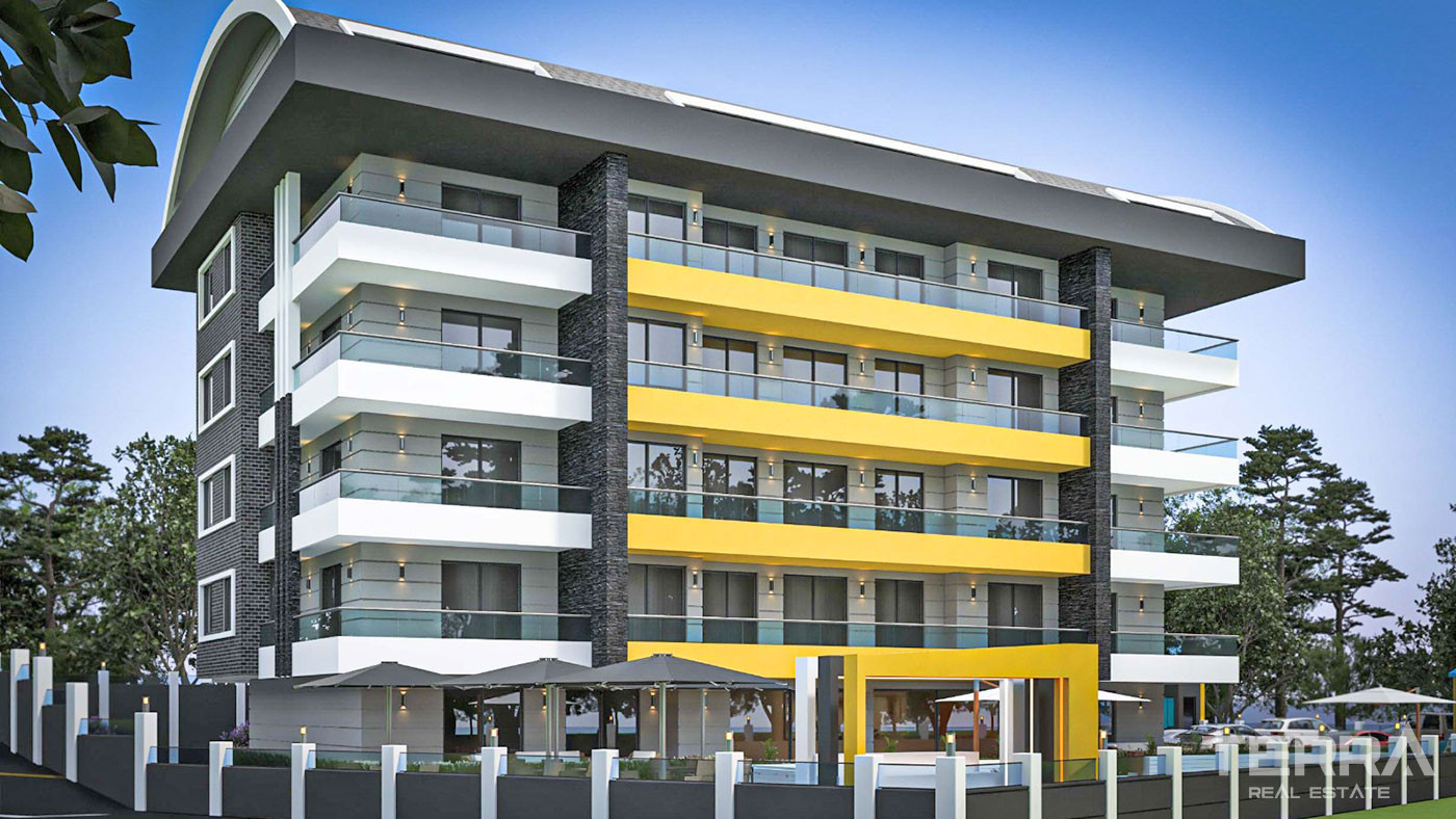 Well-Sized Luxury Apartments in Peaceful Area in Alanya Oba - 61872