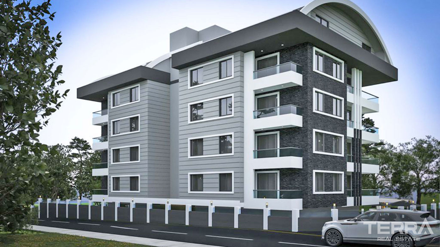 Well-Sized Luxury Apartments in Peaceful Area in Alanya Oba - 61882