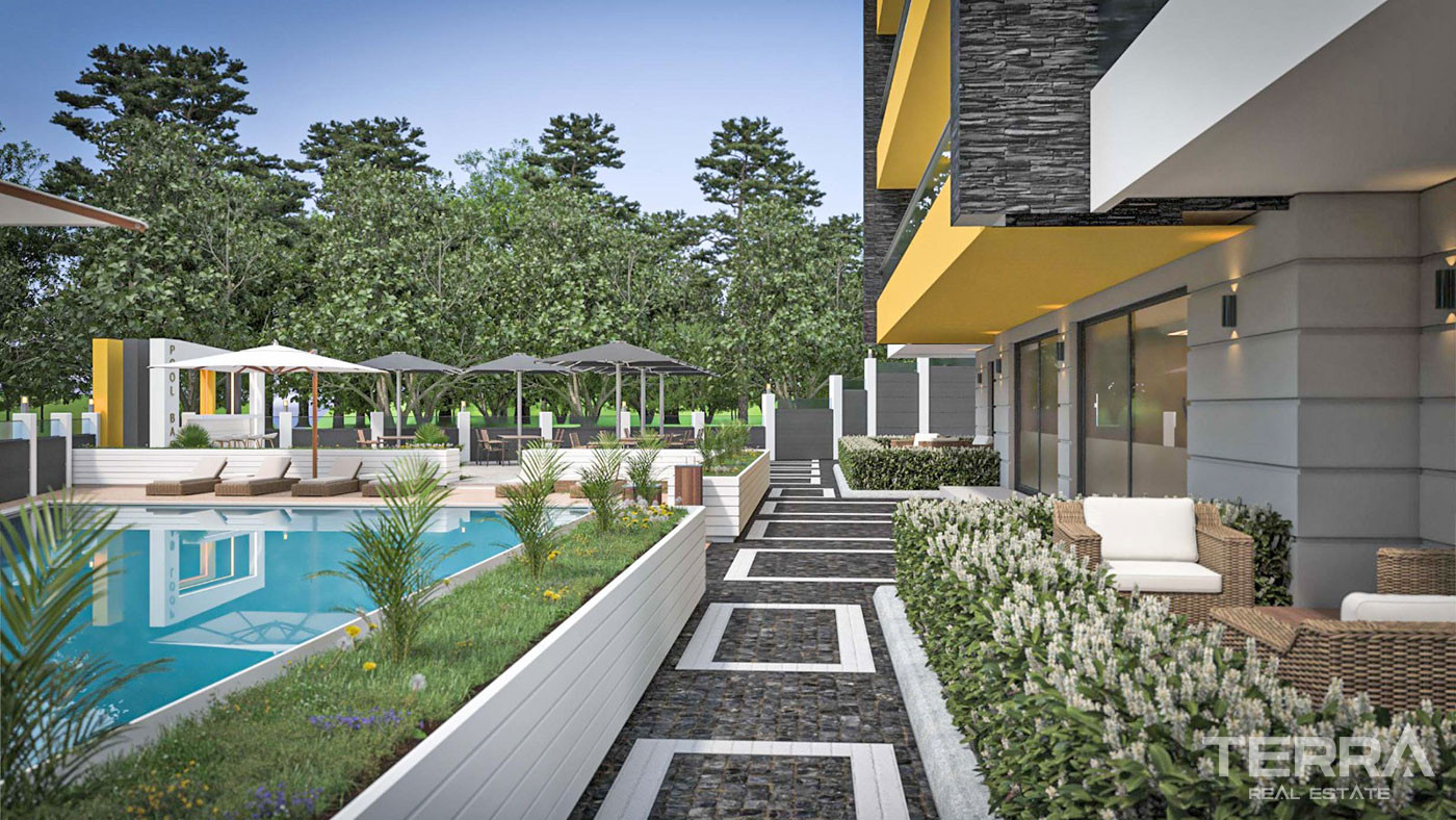 Well-Sized Luxury Apartments in Peaceful Area in Alanya Oba - 61893