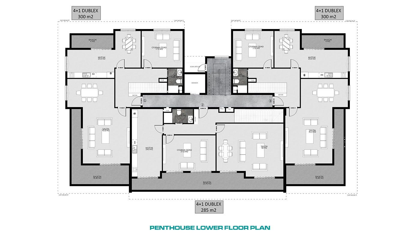 Well-Sized Luxury Apartments in Peaceful Area in Alanya Oba - 61895