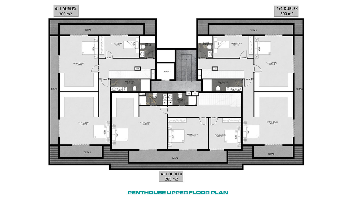 Well-Sized Luxury Apartments in Peaceful Area in Alanya Oba - 61896