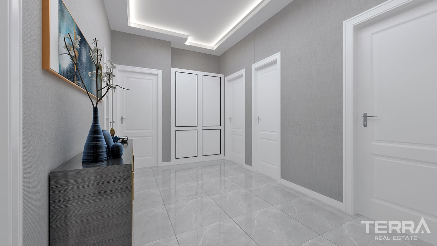 Well-Sized Luxury Apartments in Peaceful Area in Alanya Oba - 61901